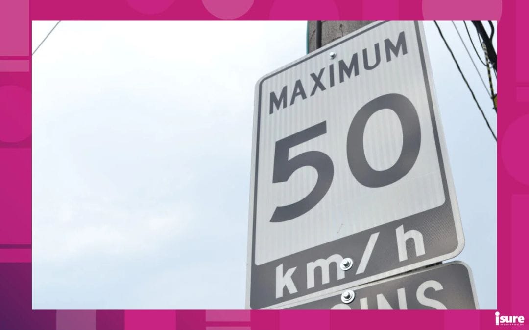 maximum 50 km/h speed limit sign to avoid speeding in ontario