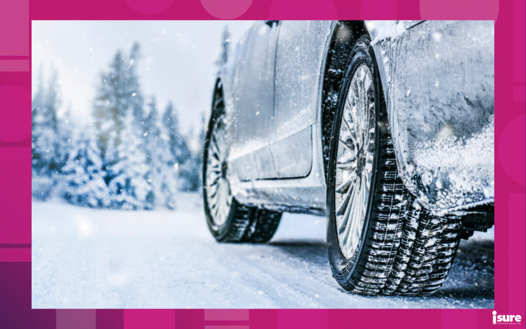 best winter tires for your car - close up of a car winter tire in snow