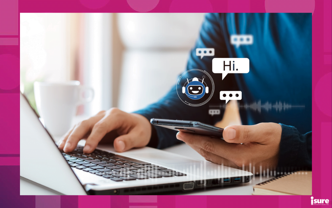 Ai can help insurers save money - AI Chatbot intelligent digital customer service application concept, computer mobile application uses artificial intelligence chatbots automatically respond online messages to help customers instantly.