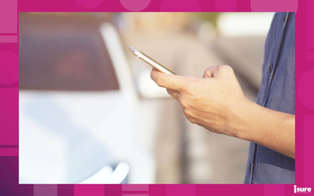 why insurance premiums have increased - close up hand people man stand using the mobile smart phone in the roadside wayside. call a car mechanic ask for help assistance because car broken.