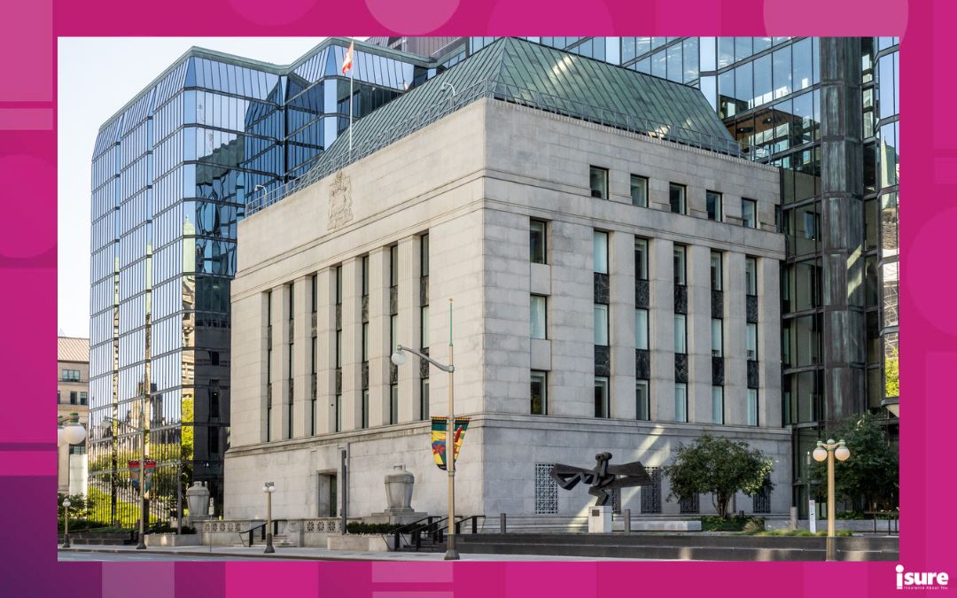 key interest rates - Photo of the Bank of Canada headquarters on Wellington Street in Ottawa