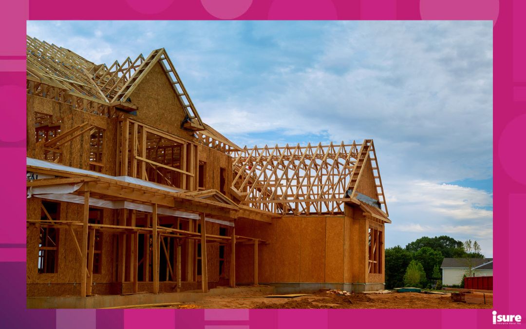 Framing beam of new house unfinished wood frame building - difference between market value and rebuild or replacement value of your home