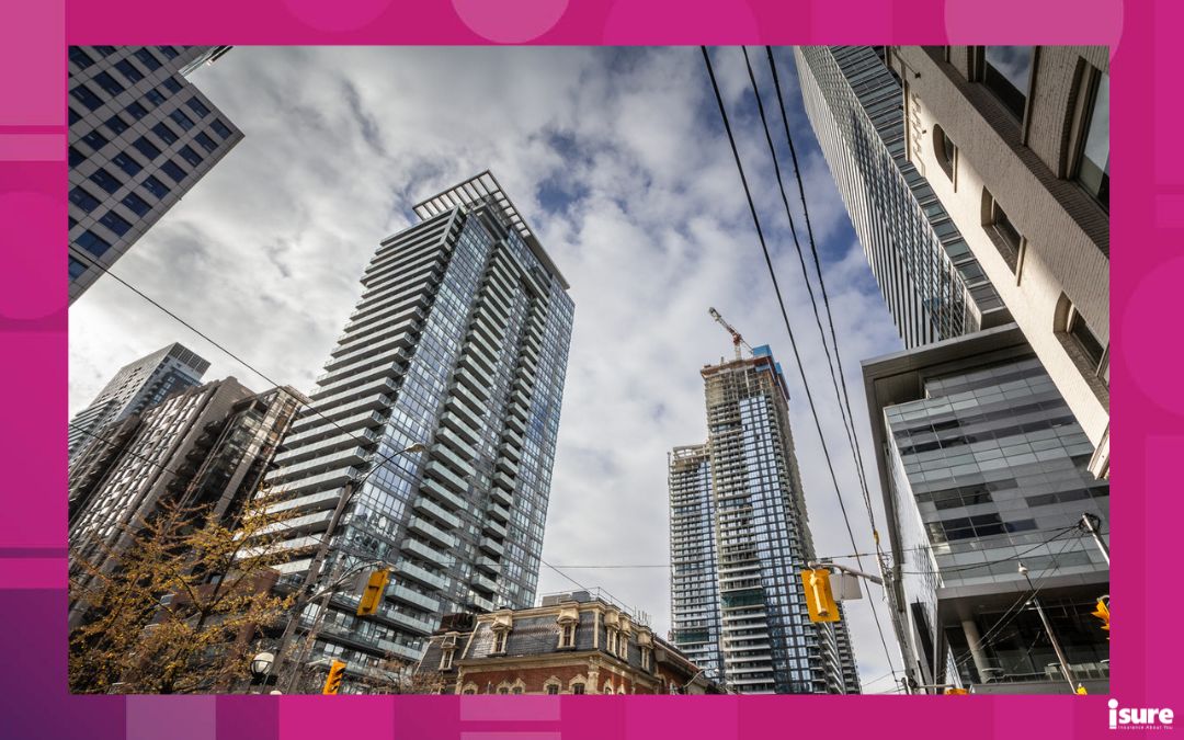Some condos in the city of Toronto.