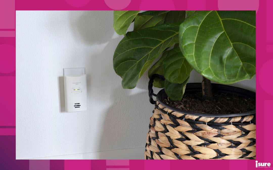 A Carbon Monoxide Detector installed in a home.