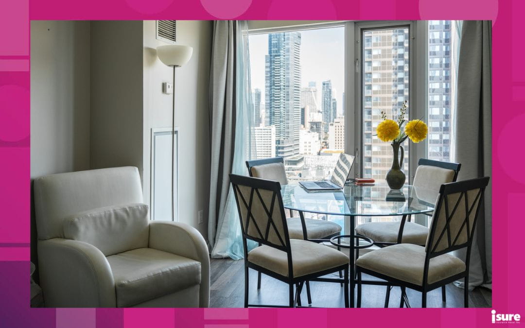 The inside of an Airbnb condo located downtown Toronto.