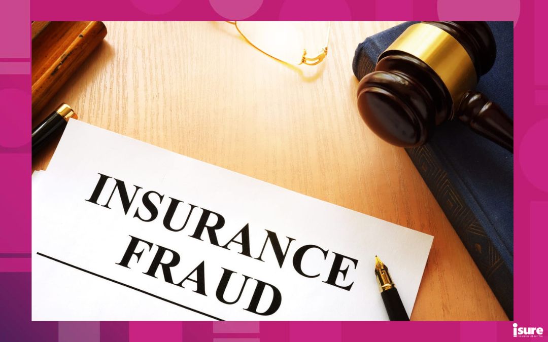 Document labelled “Insurance Fraud” beside a judge’s gavel and a Canadian legal book targeting the Ghost Brokers in the industry.