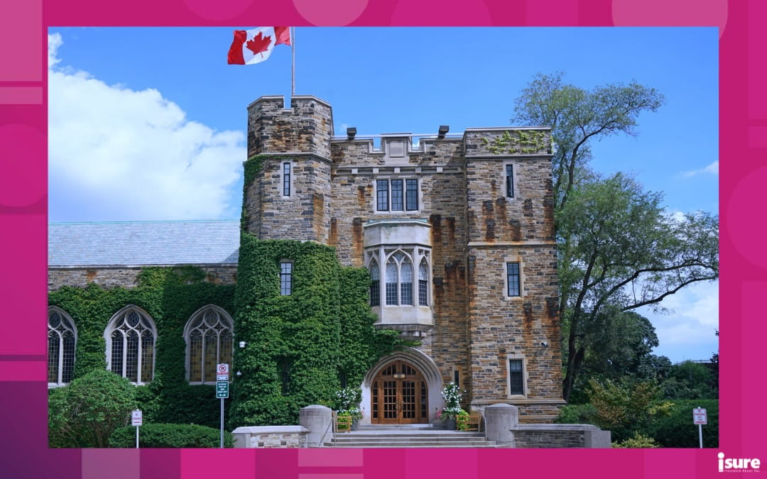 Front entrance of a private school in Ontario.